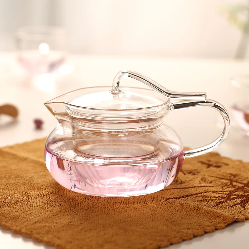 Wholesale Heat-resistant Glass Teapot Boiling Filter Inner Wearing Flower Pot Thick Handle Teapot 450ml A Generation Of Fat
Wholesale Heat-resistant Glass Teapot Boiling Filter Inner Wearing Flower Pot Thick Handle Teapot 450ml A Generation Of Fat
