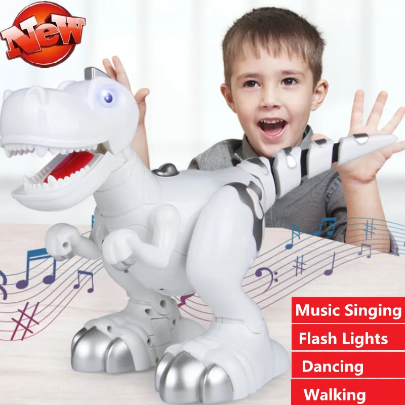 New Shape Design High Simulation dinosaur Toy model With Singing Dancing Music flash Light Smart Touch Induction Dinosaur robot
New Shape Design High Simulation dinosaur Toy model With Singing Dancing Music flash Light Smart Touch Induction Dinosaur robot