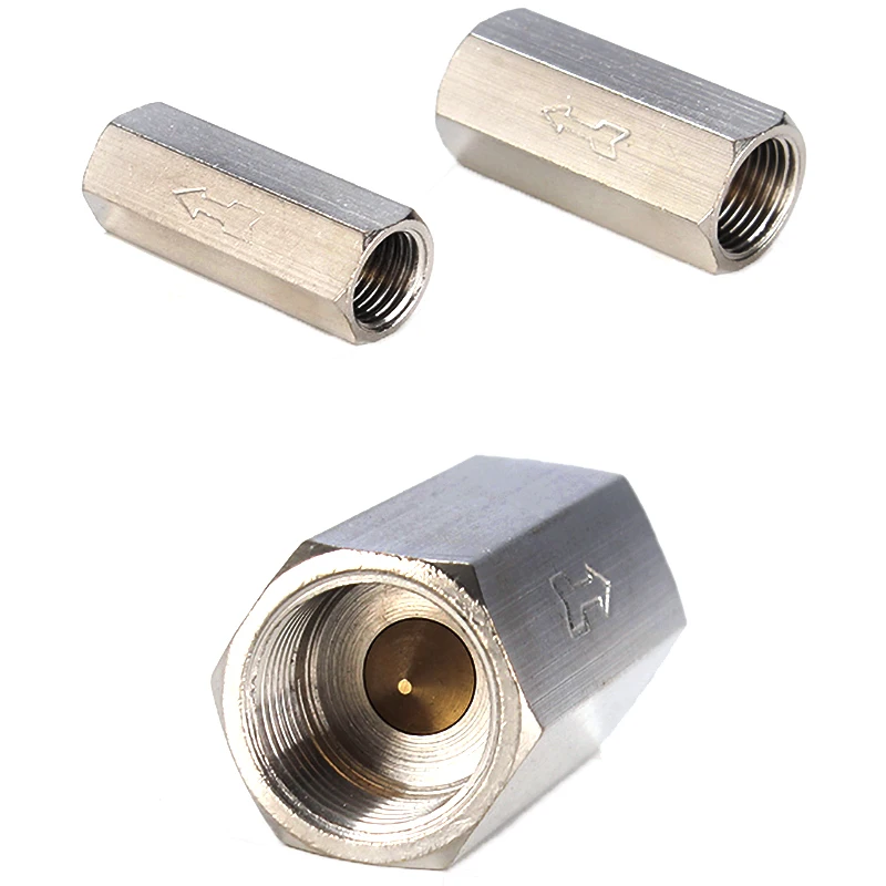 1Pcs 1/8" 1/4" 3/8" 1/2" BSP Female Thread Brass Pneumatic Check Valve Full Port One Way Non-return Valve For Air Water Oil Gas
1Pcs 1/8" 1/4" 3/8" 1/2" BSP Female Thread Brass Pneumatic Check Valve Full Port One Way Non-return Valve For Air Water Oil Gas