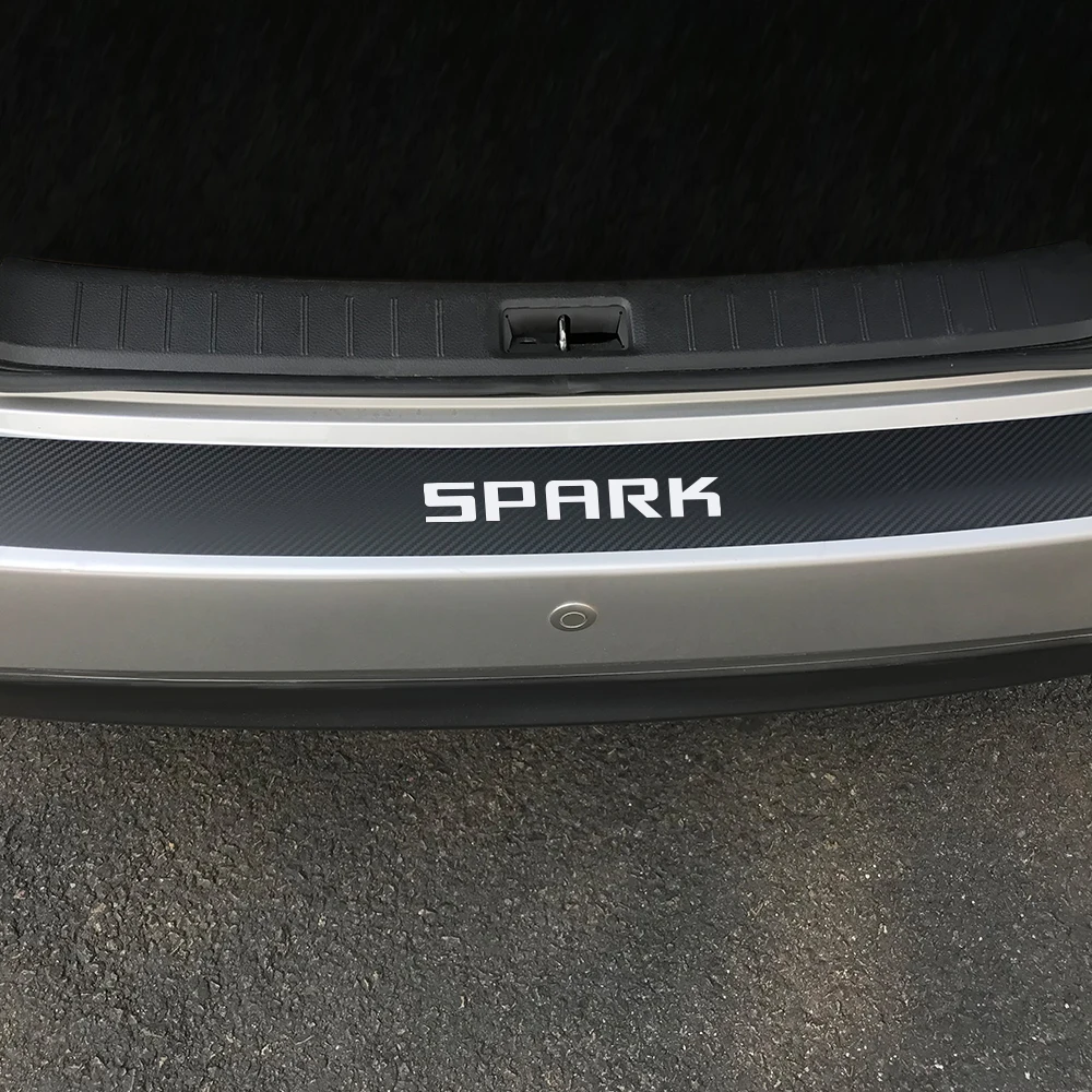 Наклейки на задний бампер автомобиля защитные наклейки багажник для Chevrolet Spark