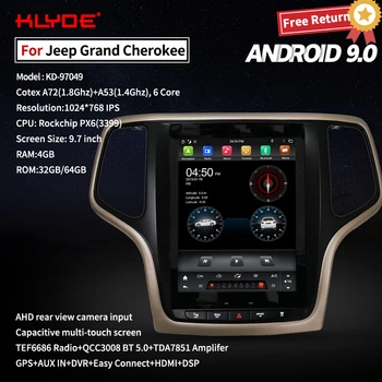 Klyde Car Navigation For Jeep Grand Cherokee 2007-2012 Android 9 Tesla Style Car Radio GPS Multimedia Player Carplay KD-97049
Klyde Car Navigation For Jeep Grand Cherokee 2007-2012 Android 9 Tesla Style Car Radio GPS Multimedia Player Carplay KD-97049