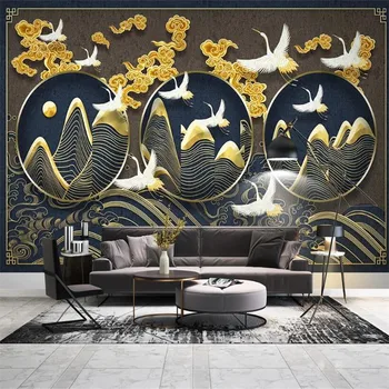 Custom 3d wallpaper mural modern golden embossed lines landscape TV sofa background wallpaper mural
Custom 3d wallpaper mural modern golden embossed lines landscape TV sofa background wallpaper mural