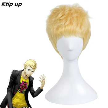 Ktip Up P5 Persona 5 Ryuji Sakamoto Wigs Styled Short Golden Blonde Heat Resistant Hair Cosplay Costume Wig + Wig Cap 
Ktip Up P5 Persona 5 Ryuji Sakamoto Wigs Styled Short Golden Blonde Heat Resistant Hair Cosplay Costume Wig + Wig Cap