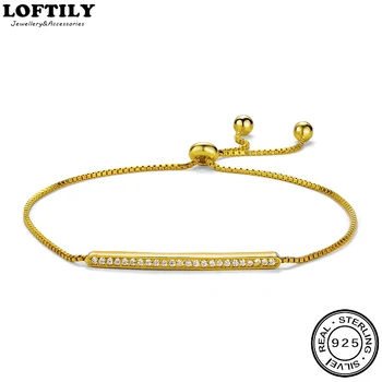 925 Sterling Silver Fashion Women CZ Bar chain bracelet Zircon Gift for Women Lover Gold Plated Love Silver Bracelet Jewelry 
925 Sterling Silver Fashion Women CZ Bar chain bracelet Zircon Gift for Women Lover Gold Plated Love Silver Bracelet Jewelry