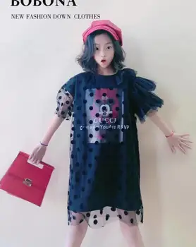 2020 Korean style girls dots tulle dress fashion summer girls princess dresses 3-8 years F272
2020 Korean style girls dots tulle dress fashion summer girls princess dresses 3-8 years F272