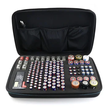 Portable EVA Shockproof Storage Bag for Battery Organizer Containers Holder for Tester - Holds 146 Batteries AA AAA C D 9V Box
Portable EVA Shockproof Storage Bag for Battery Organizer Containers Holder for Tester - Holds 146 Batteries AA AAA C D 9V Box