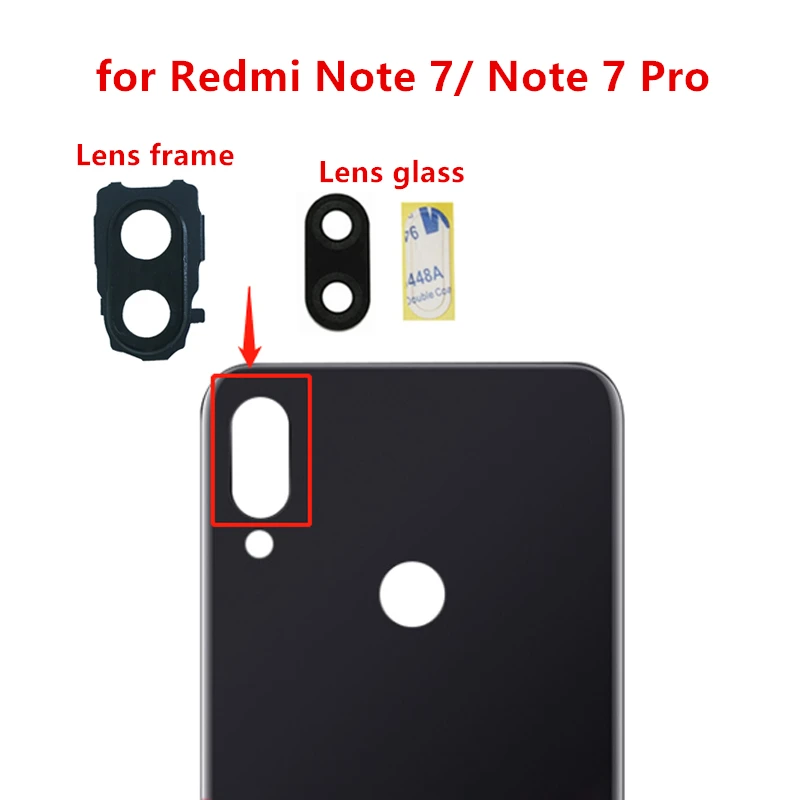 2pcs for Xiaomi Redmi note 7/ note7 Pro Camera Glass Lens Back Rear Camera Glass Lens Replacement Repair Spare Parts with Glue
2pcs for Xiaomi Redmi note 7/ note7 Pro Camera Glass Lens Back Rear Camera Glass Lens Replacement Repair Spare Parts with Glue
