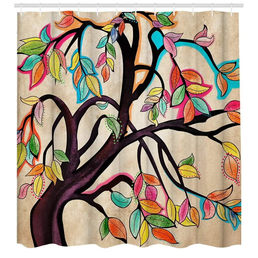 Abstract Tree of Life Shower Curtain with Non-Slip Rugs Colorful Tree Landscape Polyester Shower Curtain with 12 Hooks 71x71inch
Abstract Tree of Life Shower Curtain with Non-Slip Rugs Colorful Tree Landscape Polyester Shower Curtain with 12 Hooks 71x71inch