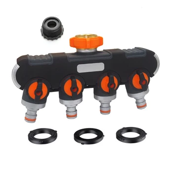 4 Way Flow Garden Watering Durable Splitter Multiple Universal Shut Off Water Distributor Hose Reusable Lockable With Tap
4 Way Flow Garden Watering Durable Splitter Multiple Universal Shut Off Water Distributor Hose Reusable Lockable With Tap