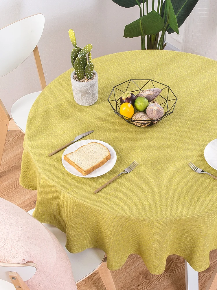 Modern simple cotton and linen small fresh table linen household solid color round table ins wind tablecloth tablecloth fabric
Modern simple cotton and linen small fresh table linen household solid color round table ins wind tablecloth tablecloth fabric