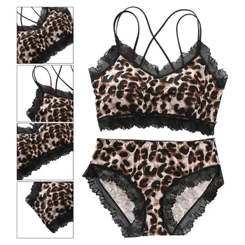 Womens Sexy Strappy Bandage Underwear Set Ruffles Lace Patchwork Bra Panty Camouflage Leopard Padded Bralette Crop Top Lingerie
Womens Sexy Strappy Bandage Underwear Set Ruffles Lace Patchwork Bra Panty Camouflage Leopard Padded Bralette Crop Top Lingerie