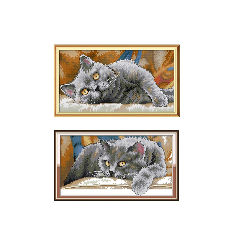 Joy Sunday Cross Stitch Kits DIY A black cat pattern Printed Chinese embroidery needlework Suitable for a living room or kitchen
Joy Sunday Cross Stitch Kits DIY A black cat pattern Printed Chinese embroidery needlework Suitable for a living room or kitchen