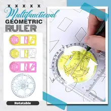 Multifunctional Geometric Ruler Geometric Drawing Template Measuring Tool For School Office Architecture Ruler Supplies 
Multifunctional Geometric Ruler Geometric Drawing Template Measuring Tool For School Office Architecture Ruler Supplies