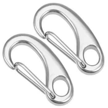 uxcell Carabiner Snap Hook 304 Stainless Steel Spring Gate Snap Hook Clip Marine Grade Lobster Claw Silver Tone 2Pcs 50mm
uxcell Carabiner Snap Hook 304 Stainless Steel Spring Gate Snap Hook Clip Marine Grade Lobster Claw Silver Tone 2Pcs 50mm