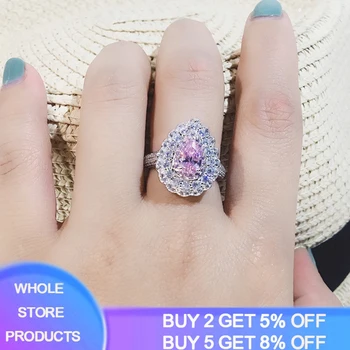 YANHUI Water Drop Wedding Ring Band Trendy Pear Shaped Cubic Zircon Stone 925 Silver Anniversary Ring Wholesale Lots R203
YANHUI Water Drop Wedding Ring Band Trendy Pear Shaped Cubic Zircon Stone 925 Silver Anniversary Ring Wholesale Lots R203