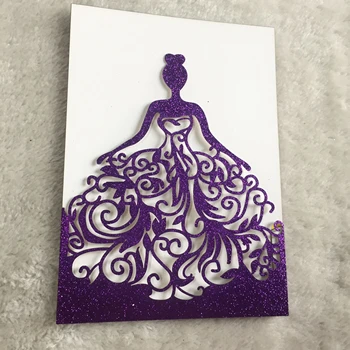 25pc Laser Cut Party princess Birthday card glitter silver girl Wedding Invitation Card
25pc Laser Cut Party princess Birthday card glitter silver girl Wedding Invitation Card