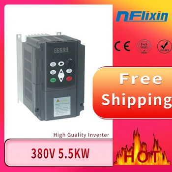 5.5KW 380V VFD Frequency Inverter 3 Phase Input 3Phase Triphase Output Motor Speed Control Frequency Drive Converter 50/60Hz
5.5KW 380V VFD Frequency Inverter 3 Phase Input 3Phase Triphase Output Motor Speed Control Frequency Drive Converter 50/60Hz