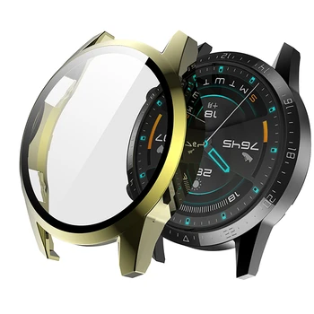 PC Electroplating Watch Case with Tempered Film Screen Protector for Huawei Watch GT2 GT 2 Smartwatch Protective Shell Cover
PC Electroplating Watch Case with Tempered Film Screen Protector for Huawei Watch GT2 GT 2 Smartwatch Protective Shell Cover