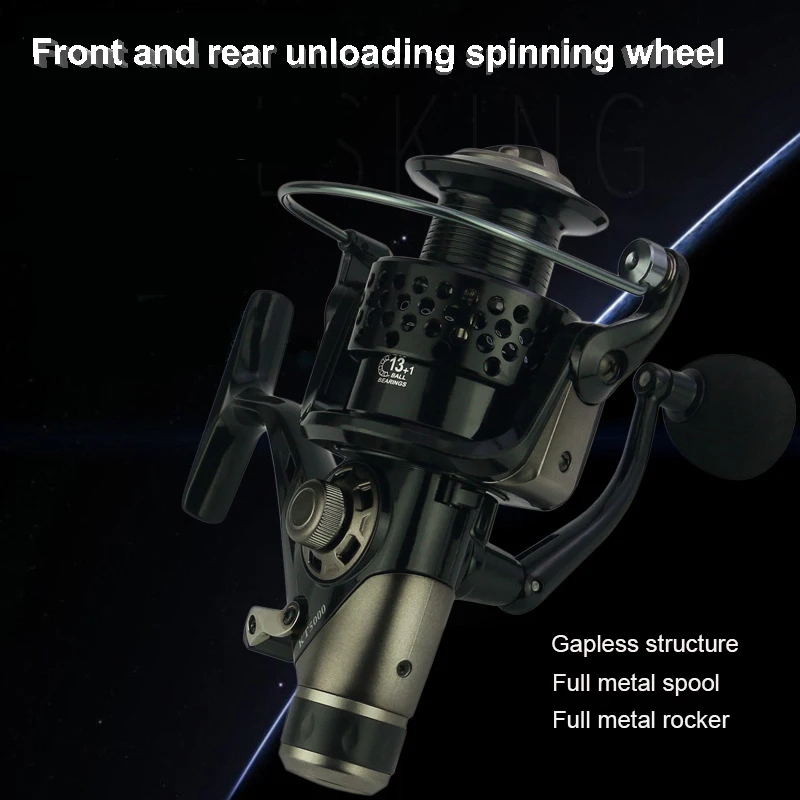 Upgraded Double Unloading Force Front and Rear Brake Fishing Reel 3000-8000 Metal Spool Spinning Wheel Professional Fishing Tool
Upgraded Double Unloading Force Front and Rear Brake Fishing Reel 3000-8000 Metal Spool Spinning Wheel Professional Fishing Tool