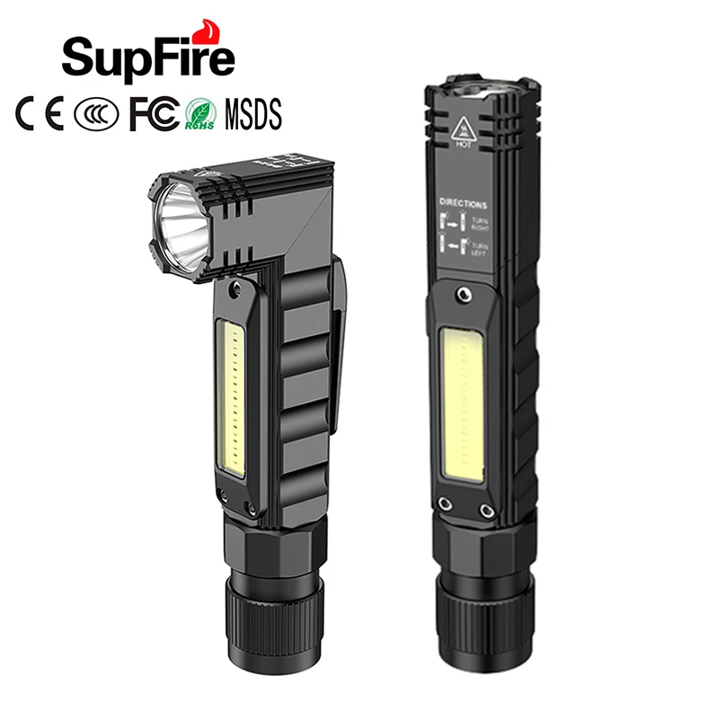 Supfire G19 Led Flashlight Linterna+Head Lamp Handfree 90 Degree Twist Rotation 800LM Lantern Magnet Lanterna Torch Light
Supfire G19 Led Flashlight Linterna+Head Lamp Handfree 90 Degree Twist Rotation 800LM Lantern Magnet Lanterna Torch Light