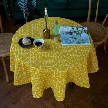 Cotton and Linen Round Tablecloth Waterproof Romantic Popular Tablecloth Outdoor Mat Decoration Wedding Supplies
Cotton and Linen Round Tablecloth Waterproof Romantic Popular Tablecloth Outdoor Mat Decoration Wedding Supplies