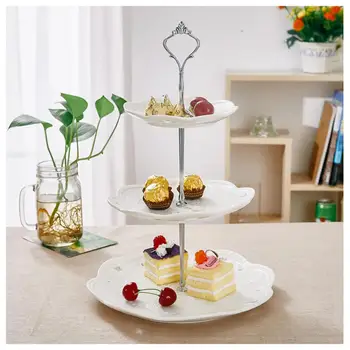 Three-Tier Stand Three-layer Fruit Plate Cake Ceramics Stand Dessert Vegetable Storage Rack Home Party
Three-Tier Stand Three-layer Fruit Plate Cake Ceramics Stand Dessert Vegetable Storage Rack Home Party