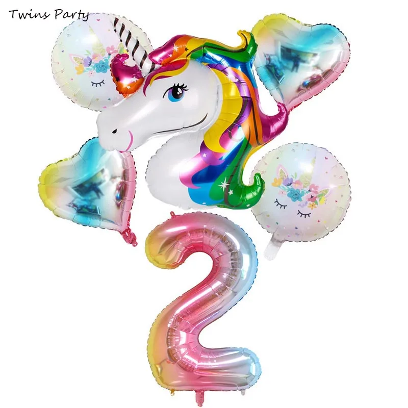 Twins Party 6pcs Rainbow Gradient Unicorn Balloons Happy Birthday Balloons Baby Shower Party Kids Unicorn Party Wedding Ballons
Twins Party 6pcs Rainbow Gradient Unicorn Balloons Happy Birthday Balloons Baby Shower Party Kids Unicorn Party Wedding Ballons