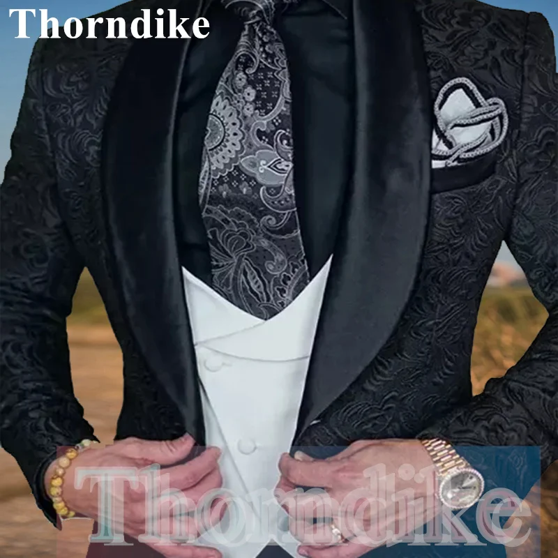 Женский жаккардовый костюм из трех предметов Thorndike, черный Жаккардовый белый жилет для свадьбы, пиджак для делового костюма жениха, вечеринки, 2021
Женский жаккардовый костюм из трех предметов Thorndike, черный Жаккардовый белый жилет для свадьбы, пиджак для делового костюма жениха, вечеринки, 2021
