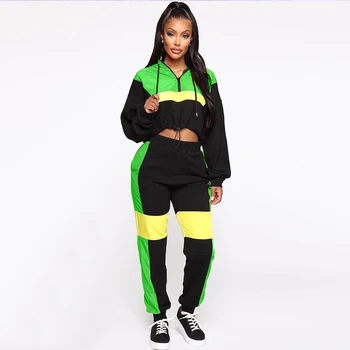 2 TWO PIECE SET Hoodie Crop Top Drawstring Women Tracksuit Patchwork Jogger Pants Plus Size Sweat Suit Female Sweatsuits Autumn
2 TWO PIECE SET Hoodie Crop Top Drawstring Women Tracksuit Patchwork Jogger Pants Plus Size Sweat Suit Female Sweatsuits Autumn