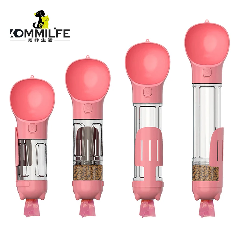 KOMMILIFE Portable Dog Water Bottle Drinking Bottle Feeder Poop Dispenser 3 In 1 Leak-proof Multifunctional Dog Waterer
KOMMILIFE Portable Dog Water Bottle Drinking Bottle Feeder Poop Dispenser 3 In 1 Leak-proof Multifunctional Dog Waterer