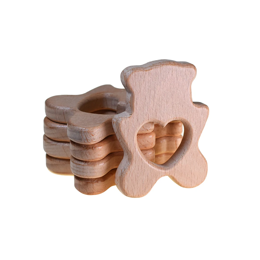 1pcs Physical Polished Cartoon Bear Shape Beech Wooden Teether Hard Wood Pendant Baby Teether for Chewing Toys
1pcs Physical Polished Cartoon Bear Shape Beech Wooden Teether Hard Wood Pendant Baby Teether for Chewing Toys