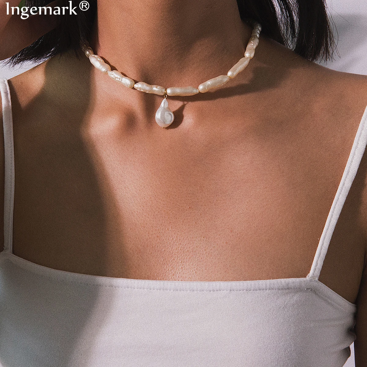 Ingemark Gothic Baroque Pearl Choker Necklace Collier Femme 2019 Wedding Fashion Korean Full Bead Chain Necklace for Women Gift
Ingemark Gothic Baroque Pearl Choker Necklace Collier Femme 2019 Wedding Fashion Korean Full Bead Chain Necklace for Women Gift