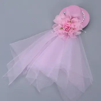 Mesh Long Veil Bowknot Pink Top Hat Princess Headwear For Girl Hairclip Accessories For Birthday Party Decoration Stage
Mesh Long Veil Bowknot Pink Top Hat Princess Headwear For Girl Hairclip Accessories For Birthday Party Decoration Stage