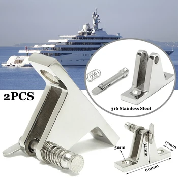 Fitting Tool Stainless steel 2pcs Set Deck Hinge Quick release Mount Marine grade Bimini tops
Fitting Tool Stainless steel 2pcs Set Deck Hinge Quick release Mount Marine grade Bimini tops