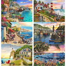 New 5D DIY Diamond Painting Sea View Cross Stitch Full Square Round Drill Landscape Head Diamond Embroidery Home Decor Art Gift
New 5D DIY Diamond Painting Sea View Cross Stitch Full Square Round Drill Landscape Head Diamond Embroidery Home Decor Art Gift