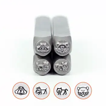 Dog Face/Stick Dog/Stick Cat/Cat Face Design stamp,DIY Bracelet/jewelry symbols steel stamp,6MM
Dog Face/Stick Dog/Stick Cat/Cat Face Design stamp,DIY Bracelet/jewelry symbols steel stamp,6MM