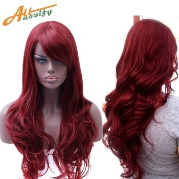 Allaosify Long Full Red Wig Wavy Wigs for Black Women Side Part Heat Resistant Wig Red Cosplay Wig 
Allaosify Long Full Red Wig Wavy Wigs for Black Women Side Part Heat Resistant Wig Red Cosplay Wig