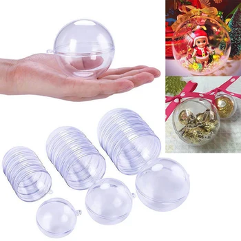 15PCS Packed Lastics Ball Transparents Ball Can Be Filled Craft Gifts For Christmas Decorations 
15PCS Packed Lastics Ball Transparents Ball Can Be Filled Craft Gifts For Christmas Decorations