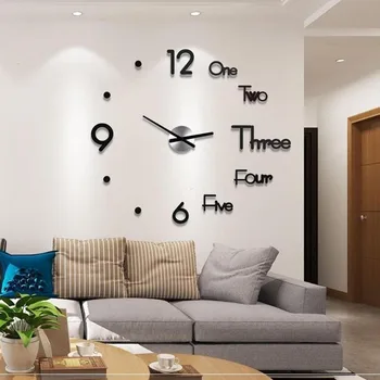 DIY Large Wall Clock Kitchen Modern Design Corridor Watch Nordic Self Adhesive Living Room Kids Digital Acrylic Decor Sticker 
DIY Large Wall Clock Kitchen Modern Design Corridor Watch Nordic Self Adhesive Living Room Kids Digital Acrylic Decor Sticker