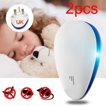 2pcs Ultrasonic Pest Repeller Plug In Electronic Insect Control Repellent for Mice Bed Bug Mosquito UK Plug
2pcs Ultrasonic Pest Repeller Plug In Electronic Insect Control Repellent for Mice Bed Bug Mosquito UK Plug