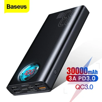 Baseus 30000mAh Power Bank USB C PD3.0 Fast Quick Charge 3.0 30000 mAh Powerbank Portable External Battery Charger For Xiaomi mi
Baseus 30000mAh Power Bank USB C PD3.0 Fast Quick Charge 3.0 30000 mAh Powerbank Portable External Battery Charger For Xiaomi mi