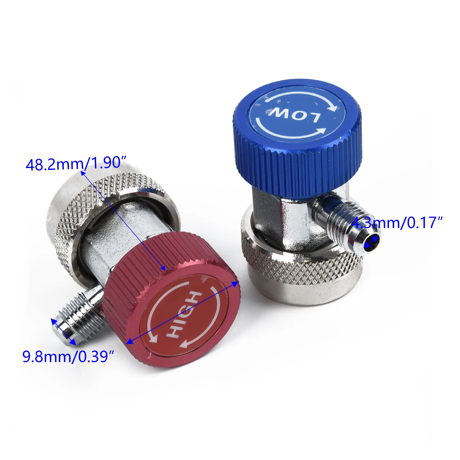 A/C R134a Car Air Conditioner Adapter Coupler Quick Connectors High&Low Pressure New And High Quality Metal Adapter Couplers
A/C R134a Car Air Conditioner Adapter Coupler Quick Connectors High&Low Pressure New And High Quality Metal Adapter Couplers