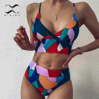 Geometric printed sexy bikini set Sports women's swimsuit vintage Bandeau high waist bikini 2020 Plus size swimwear Bathing suit
Geometric printed sexy bikini set Sports women's swimsuit vintage Bandeau high waist bikini 2020 Plus size swimwear Bathing suit
