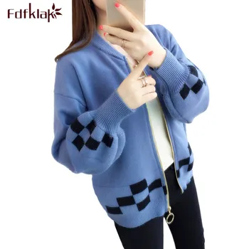 Fdfklak pull femme new autumn winter sweater women patchwork knit top female cardigan sweaters jumper sweter woman clothes 
Fdfklak pull femme new autumn winter sweater women patchwork knit top female cardigan sweaters jumper sweter woman clothes