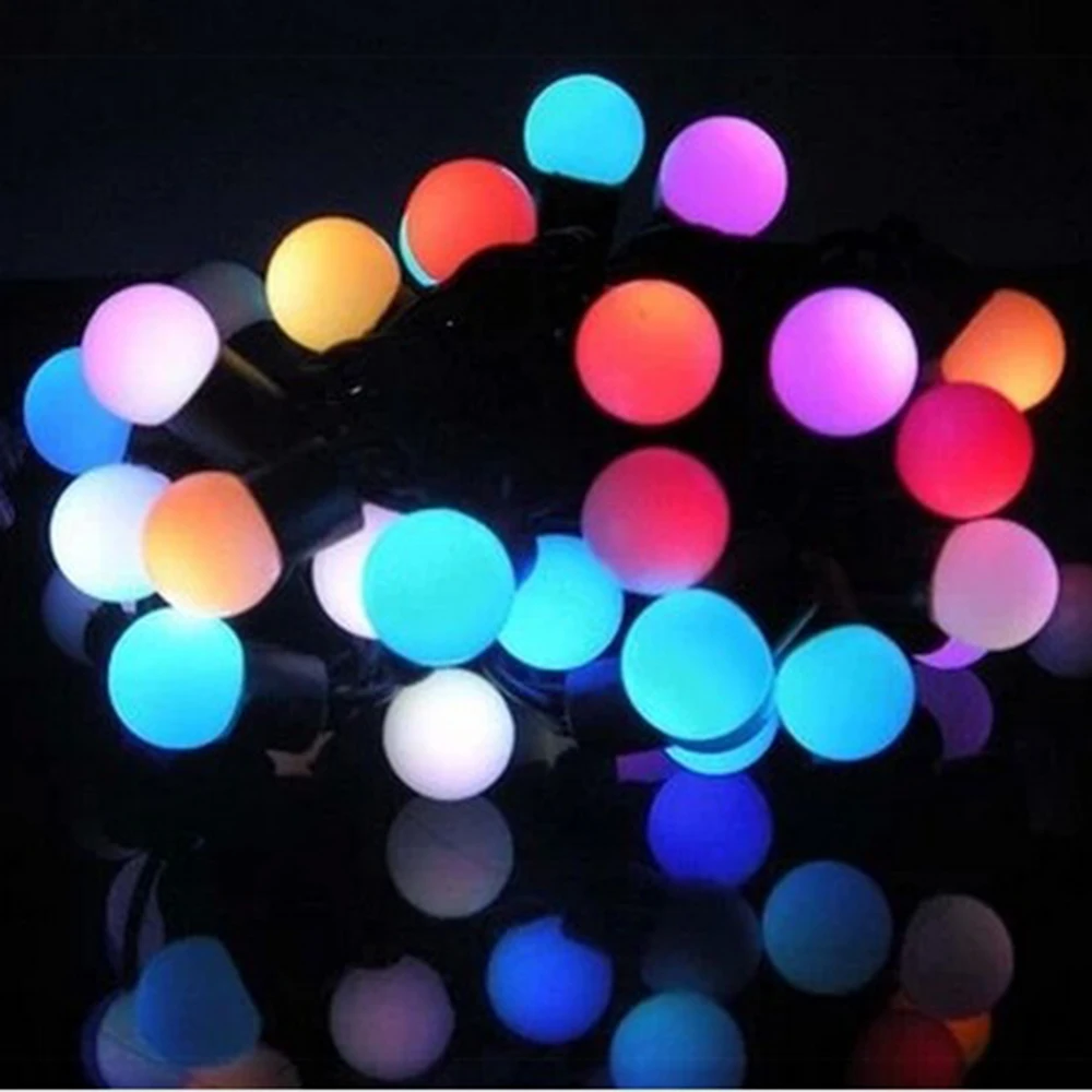 

BRELONG 5 M 50 LED 6W Christmas Light String Ball RGB Holiday Decoration String Light Colorful EU Plug 220V