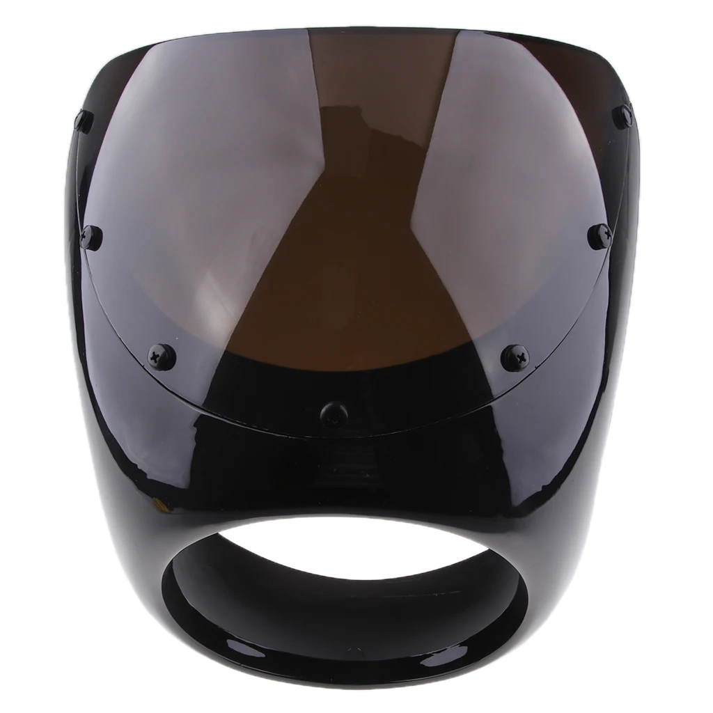 Retro Cafe Racer Style 7'' Headlight Lamp Handlebar Fairing Windshield Universal Retro Cafe Racer Style 7'' Headlight Lamp Handlebar Fairing Windshield Universal