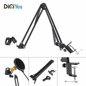 Metal NB-35 Microphone Scissor Arm Stand Mic Clip Holder Telescopic Adjustment with Desktop Alloy Base Clamp for KTV / Studio
Metal NB-35 Microphone Scissor Arm Stand Mic Clip Holder Telescopic Adjustment with Desktop Alloy Base Clamp for KTV / Studio