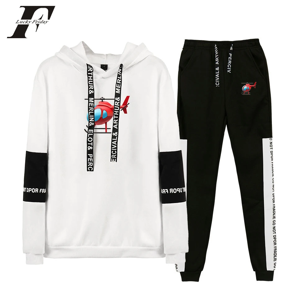 Комплект из двух предметов с капюшоном Tony Lopez Merch Elicopter Женский/мужской пуловер