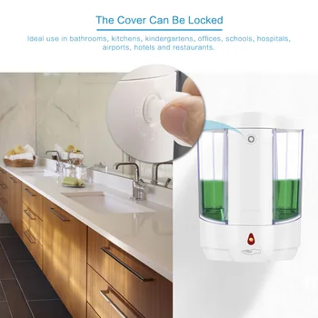 In Stock 800ml Wall-Mount Automatic IR Sensor Soap Dispenser Lotion Pump Touchless Liquid Home For Kitchen Bathroom
In Stock 800ml Wall-Mount Automatic IR Sensor Soap Dispenser Lotion Pump Touchless Liquid Home For Kitchen Bathroom