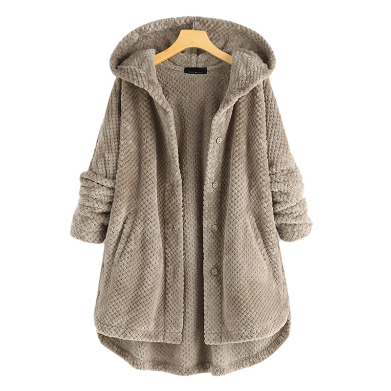 Mid-Length Winter Coat Women 2020 Plus Size 5XL Vintage Solid Fleece Hooded Jacket Spring Single Breasted Coats Plus Velvet
Mid-Length Winter Coat Women 2020 Plus Size 5XL Vintage Solid Fleece Hooded Jacket Spring Single Breasted Coats Plus Velvet